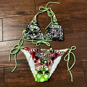 Vintage Ed hardy bikini